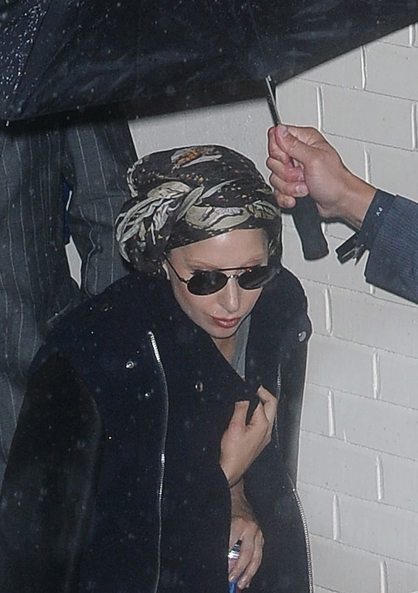 Lady Gaga, Michalsky Scarf Artwork, Photo: Splash News / Oct. 27, 2013 Lady Gaga, Michalsky Scarf Artwork, Photo: Splash News / Oct. 27, 2013